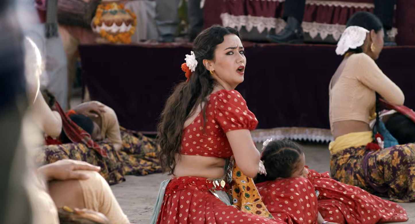 ‘लालीबजार’को गीतमा स्वस्तिमाको जोसिलो नृत्य