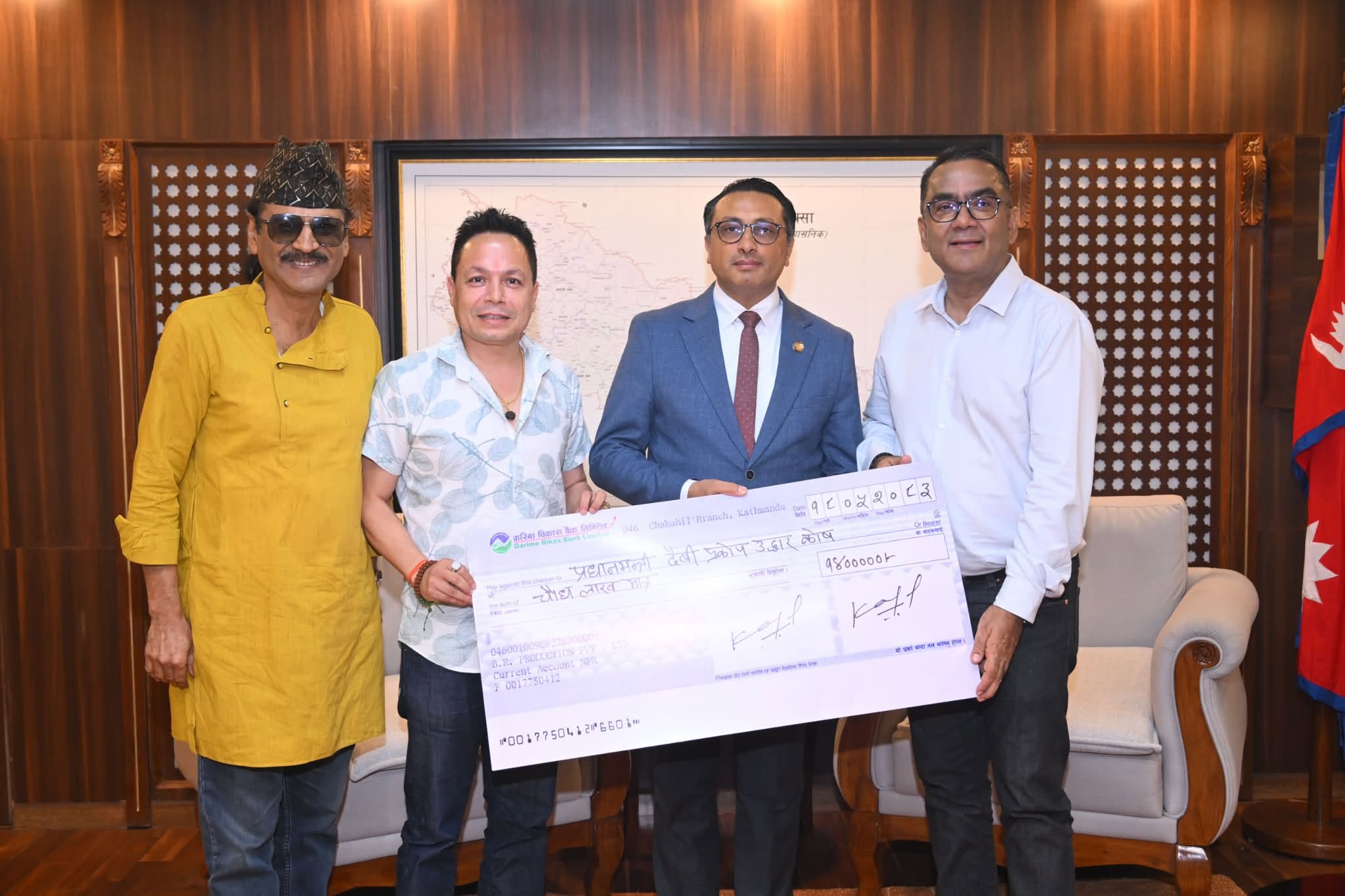 ‘गौँथली’ निर्माण टिमद्वारा बाढीपीडितलाई १४ लाख सहयोग
